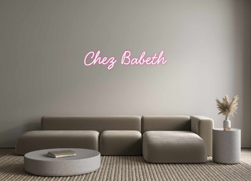 Néon personnalisé: Chez Babeth