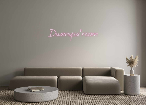 Néon personnalisé: Dwenysa’room