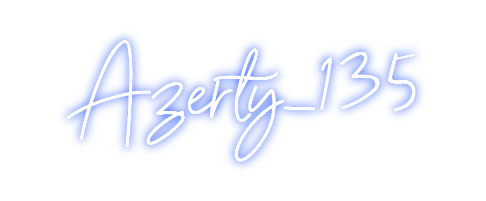 Néon personnalisé: Azerty_135