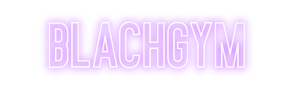 Néon personnalisé: BlachGym