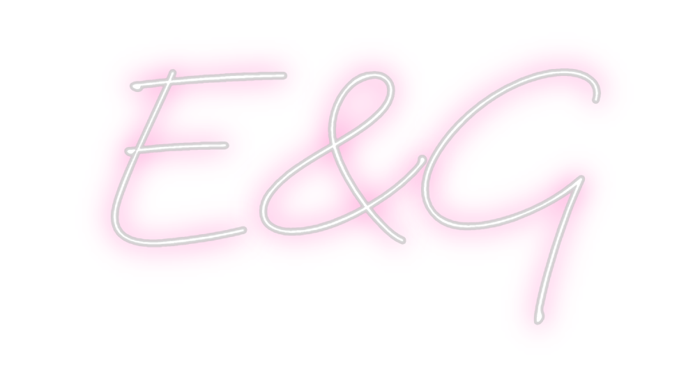 Néon personnalisé: E&G