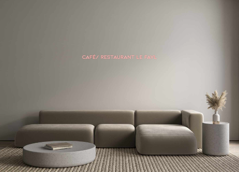 Néon personnalisé: CAFÉ/ RESTAUR...