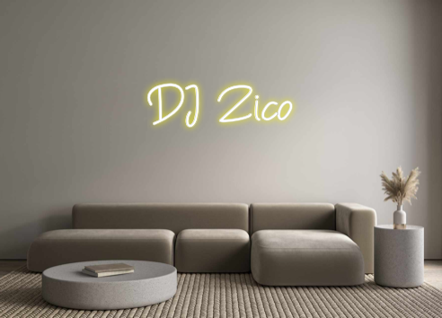 Néon personnalisé: DJ Zico