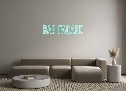 Néon personnalisé:  BAS Façade