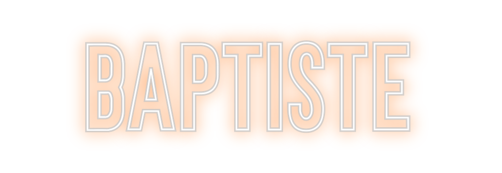 Néon personnalisé: Baptiste