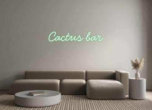 Néon personnalisé: Cactus bar