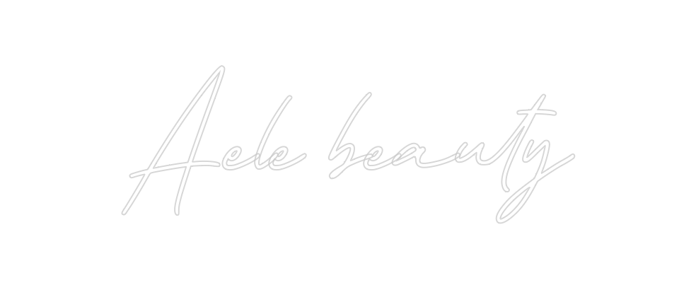Néon personnalisé: Aele beauty