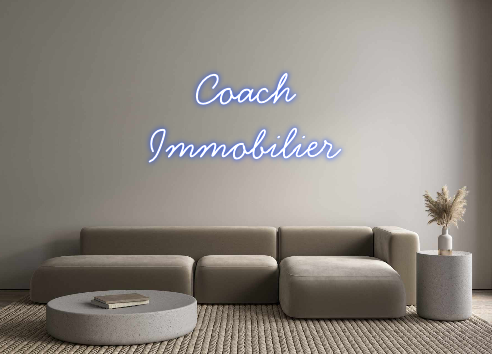 Néon personnalisé: Coach 
   Imm...