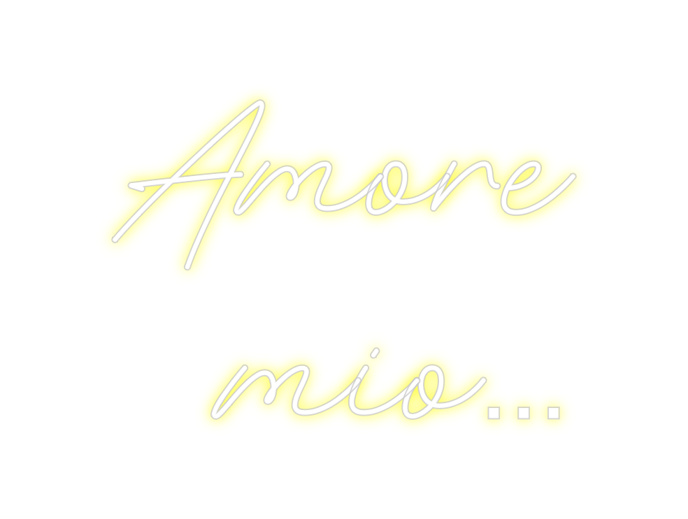 Néon personnalisé: Amore
mio...