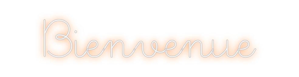 Néon personnalisé: Bienvenue