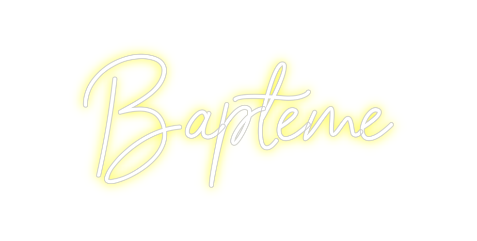 Néon personnalisé: Baptême