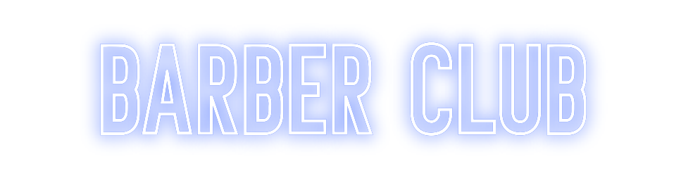 Néon personnalisé: Barber club