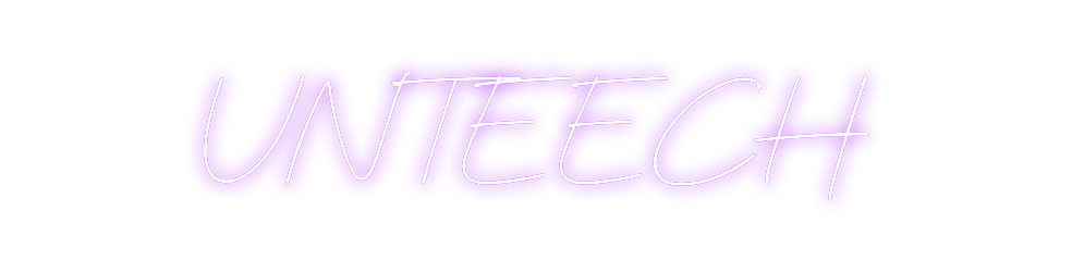 Néon personnalisé: UNTEECH