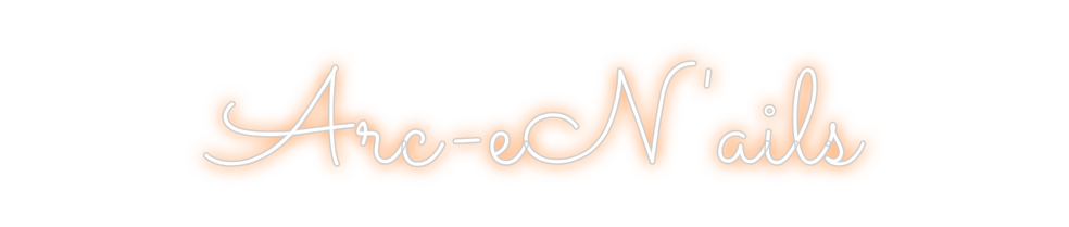 Néon personnalisé: Arc-eN'ails