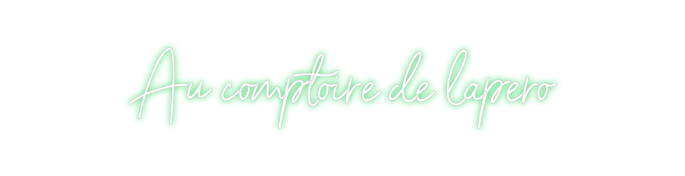 Néon personnalisé: Au comptoire ...