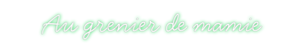 Néon personnalisé: Au grenier de...