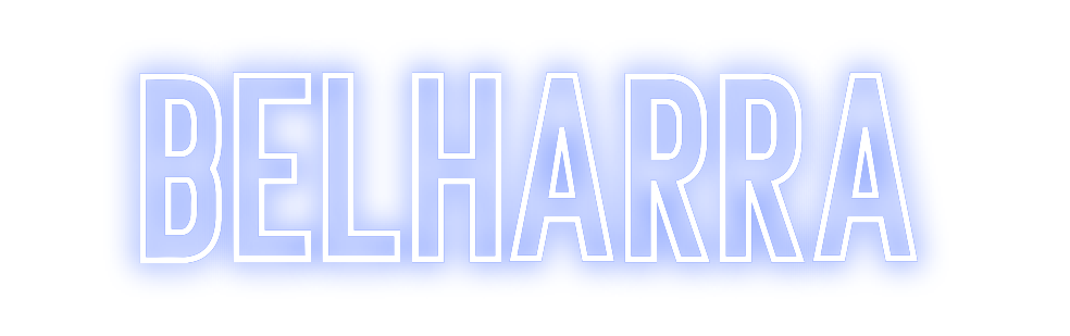 Néon personnalisé: BELHARRA