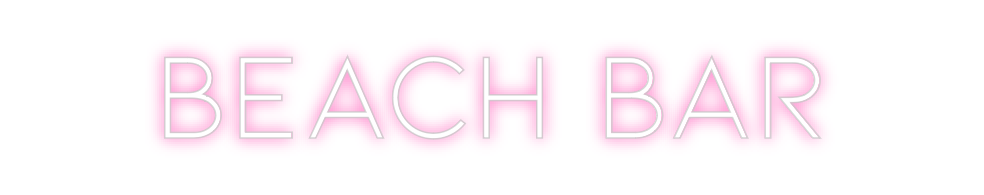 Néon personnalisé: Beach bar