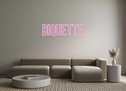 Néon personnalisé: Biquette