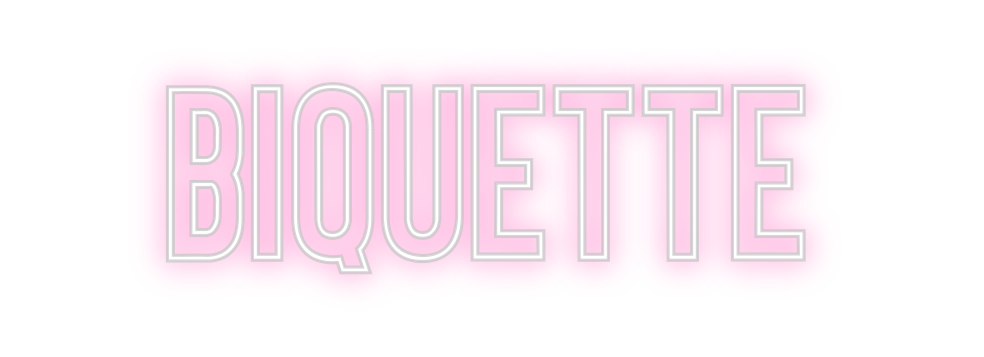 Néon personnalisé: Biquette