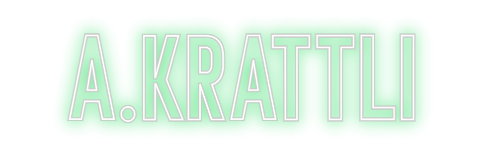 Néon personnalisé: A.KRATTLI
