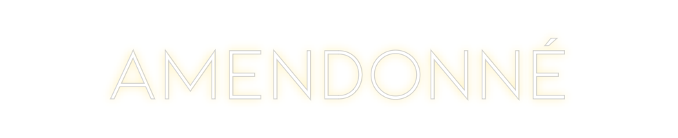 Néon personnalisé: Amendonné