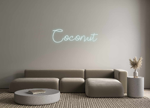 Néon personnalisé: Coconut