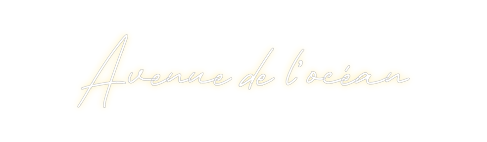 Néon personnalisé: Avenue de l’o...