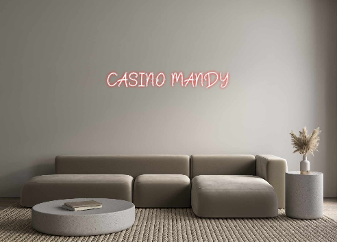 Néon personnalisé: CASINO MANDY