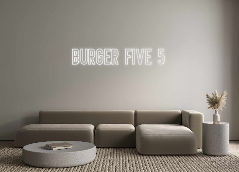 Néon personnalisé: Burger Five 5