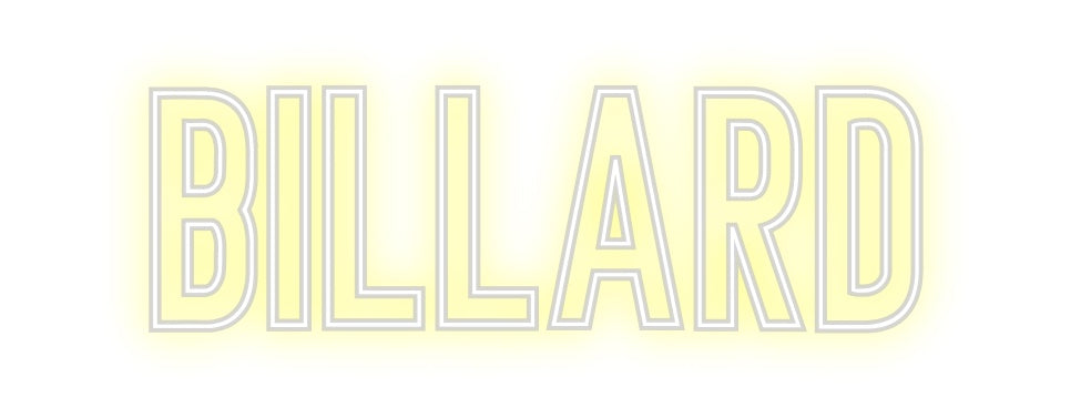 Néon personnalisé: Billard