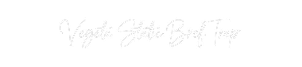 Néon personnalisé: Végéta Static...