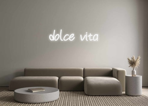 Néon personnalisé: dolce vita