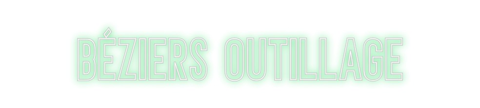 Néon personnalisé: BÉZIERS OUTIL...
