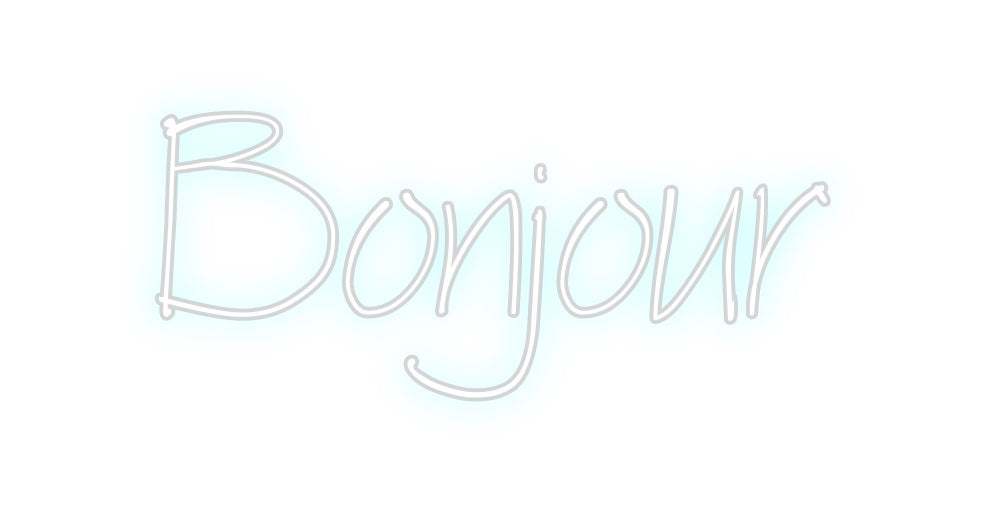 Néon personnalisé: Bonjour
