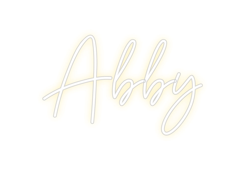 Néon personnalisé: Abby