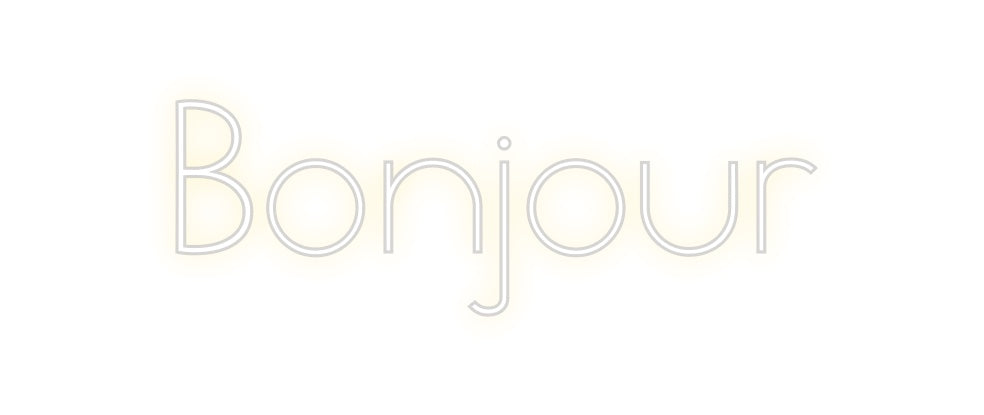 Néon personnalisé: Bonjour