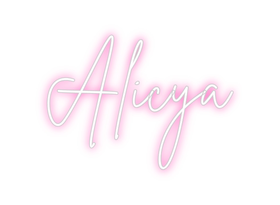 Néon personnalisé: Alicya