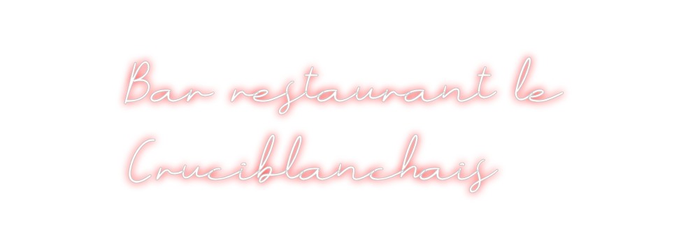 Néon personnalisé: Bar restauran...