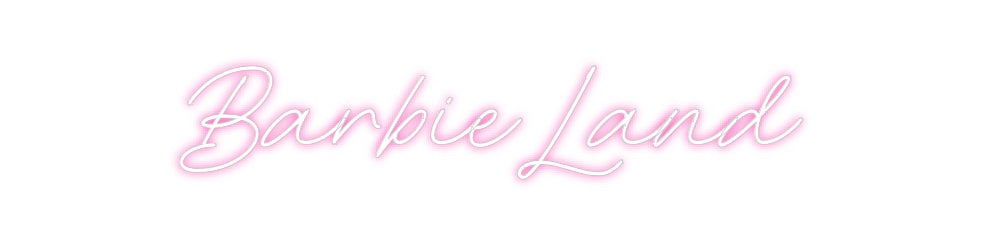 Néon personnalisé: BarbieLand