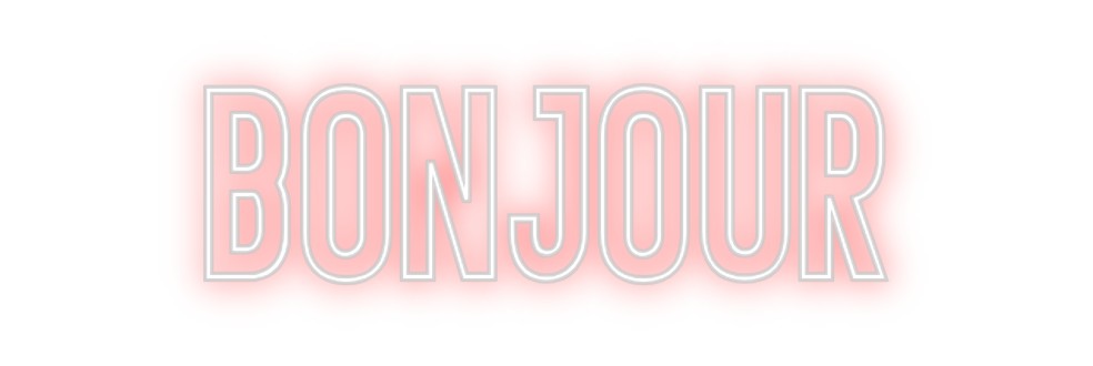 Néon personnalisé: Bonjour
