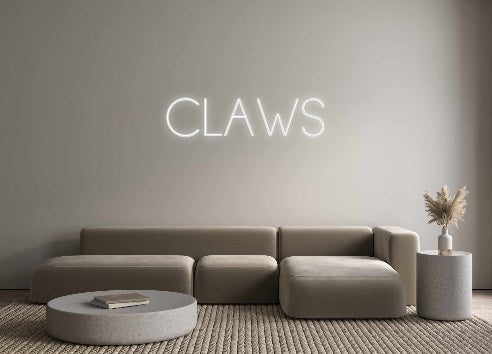 Néon personnalisé: CLAWS