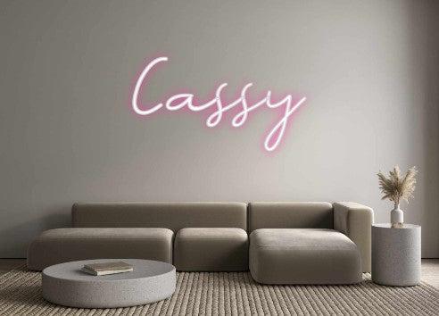 Néon personnalisé: Cassy