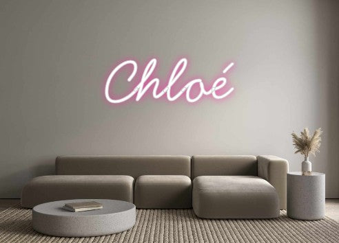 Néon personnalisé: Chloé