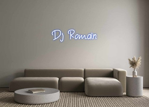 Néon personnalisé: Dj Romain