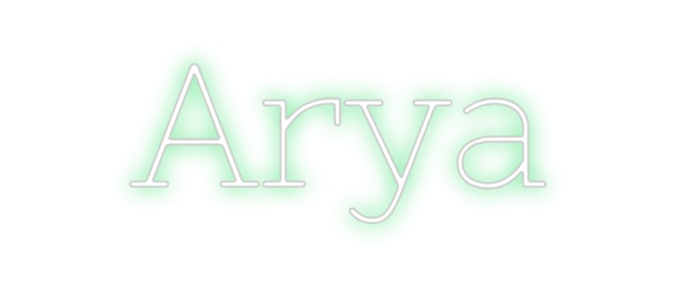 Néon personnalisé: Arya