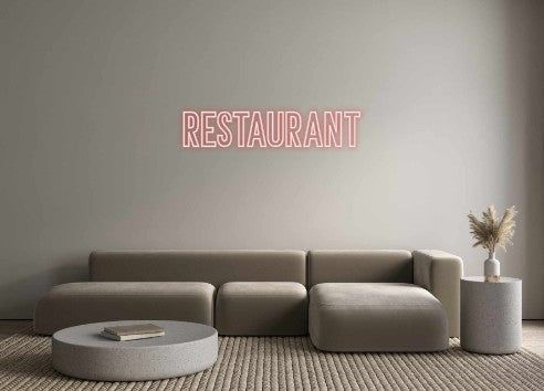 Néon personnalisé:  RESTAURANT