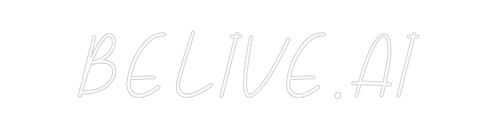 Néon personnalisé: BELIVE.AI