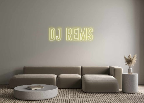 Néon personnalisé: DJ REMS