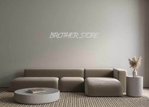 Néon personnalisé: BROTHER STORE